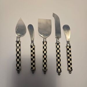 Checkered Cheese Knife Set